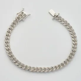 10KW 1.40CTW DIAMOND MIAMI CUBAN BRACELET