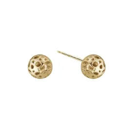 14k Gold Ball Stud Earrings