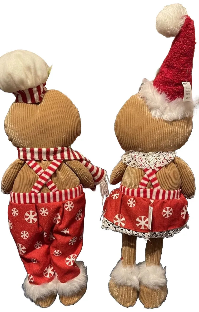 20" Christmas Plush Gingerbread Figurine Decoration