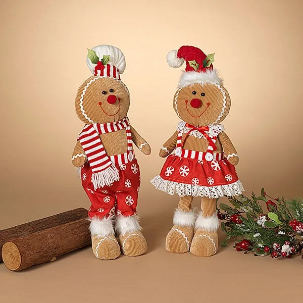 20" Christmas Plush Gingerbread Figurine Decoration