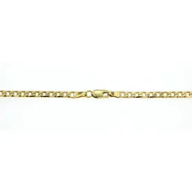 9CT CURB BRACELET 21CM