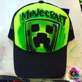 Airbrush Minecraft Hat Design