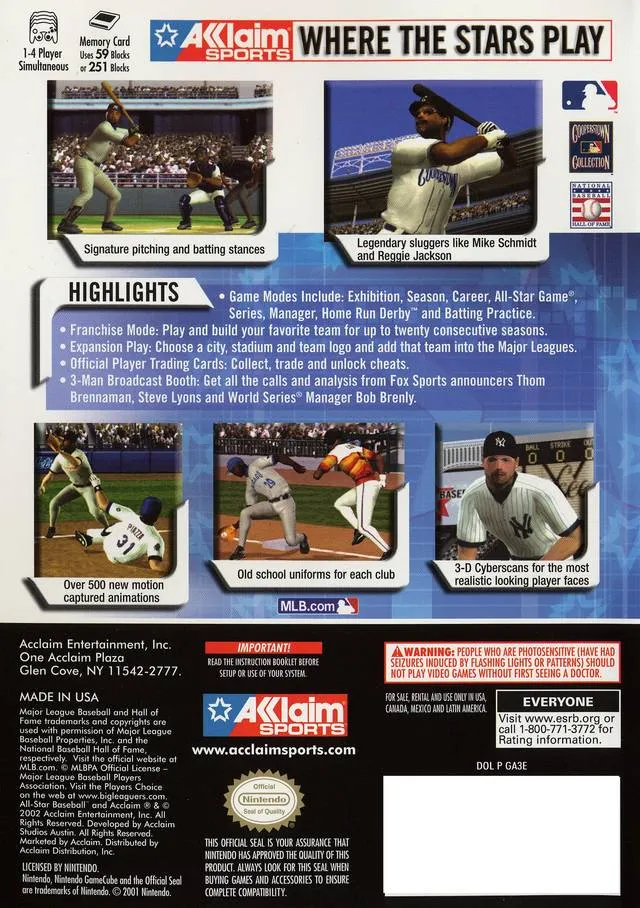 All-Star Baseball 2003 - (GC) GameCube [Pre-Owned]