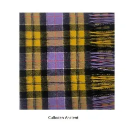 Ancient Culloden Tartan Lambswool Scarf