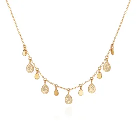 Anna Beck Gold Vermeil Teardrop Charm Necklace