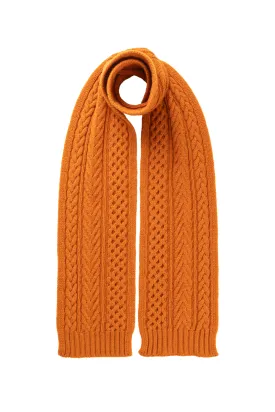 Aran Cable Cashmere Scarf