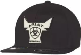 Ariat Baseball Cap Flexfit 110 Glow In The Dark Bull Black Cap - A300088401