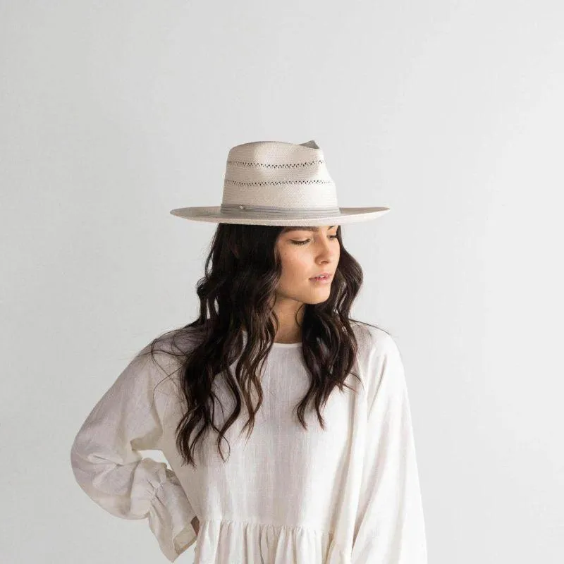 Arlo White Fedora Hat