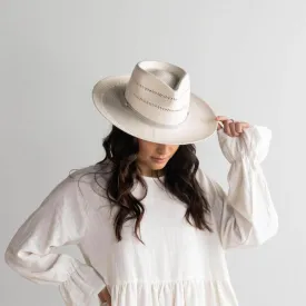 Arlo White Fedora Hat