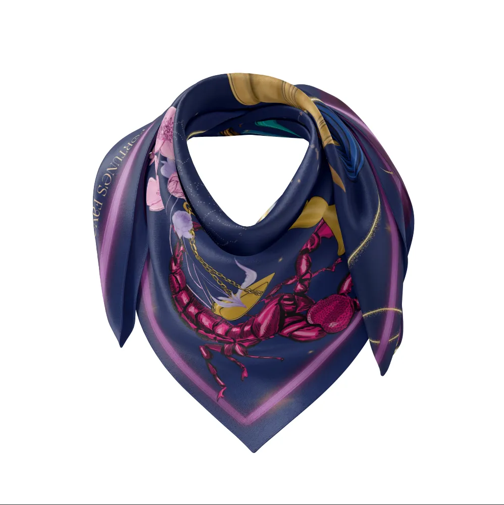 'Astro Dreams' Silk Square Scarf