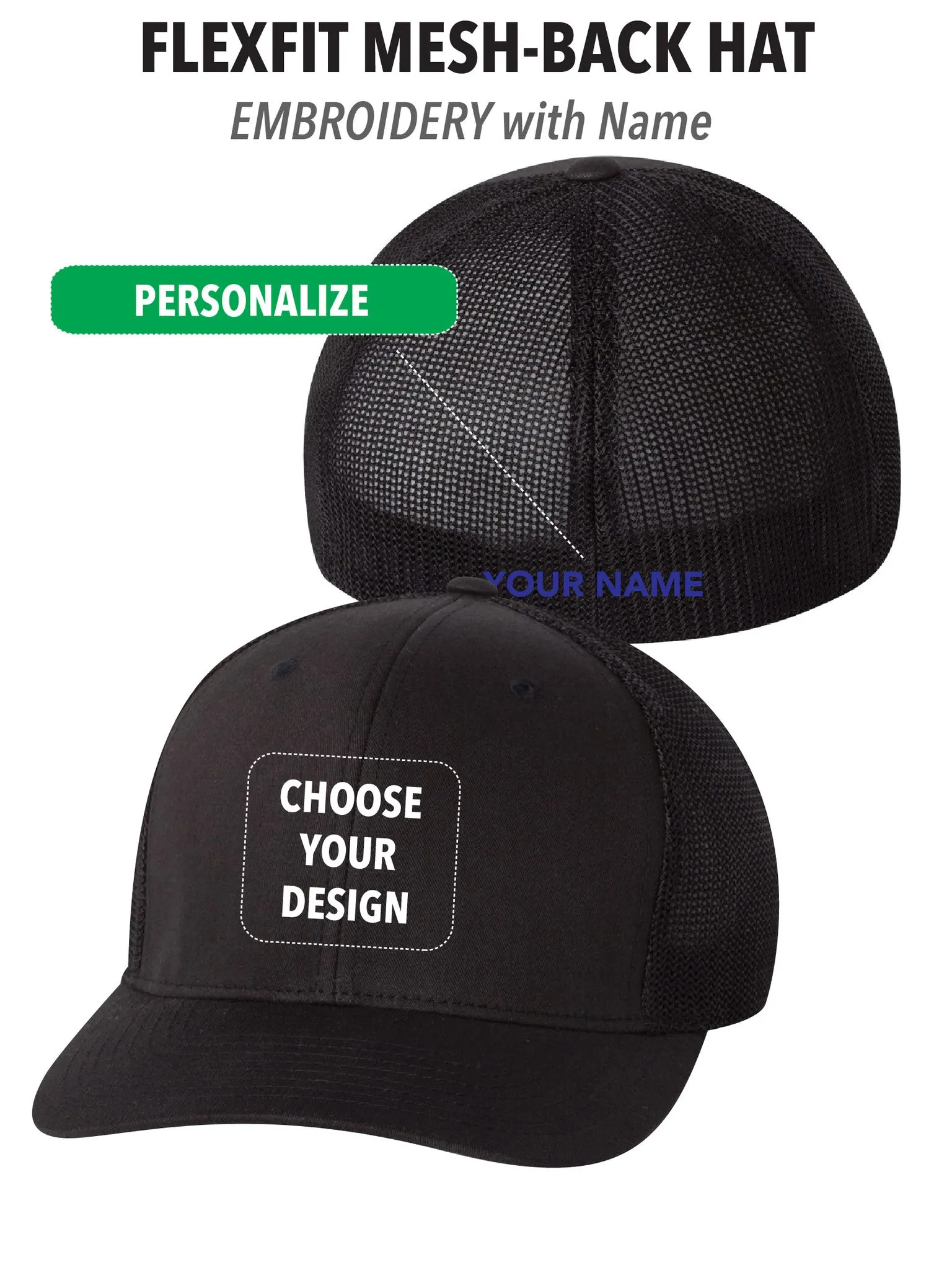 Atascadero Police - FlexFit Mesh-Back Hat - PERSONALIZE