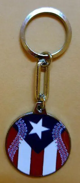 Baseball Flag Keychain