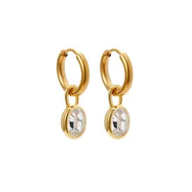 Bella Earrings - Crystal