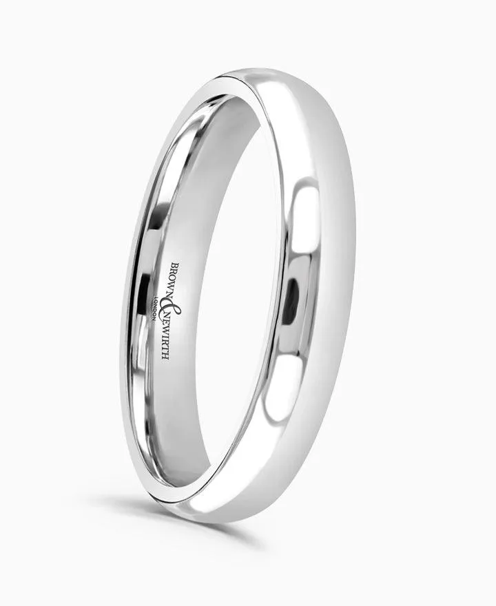 Brown & Newirth 3.5mm Platinum Wedding Band