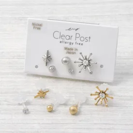 Celestial Plastic Earring Set