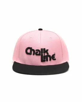 Chalk Line Pink & Black Snapback Hat