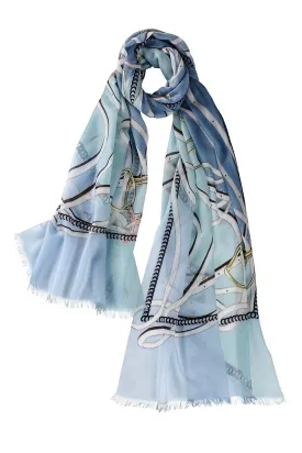 Cheval Scarf - Marine