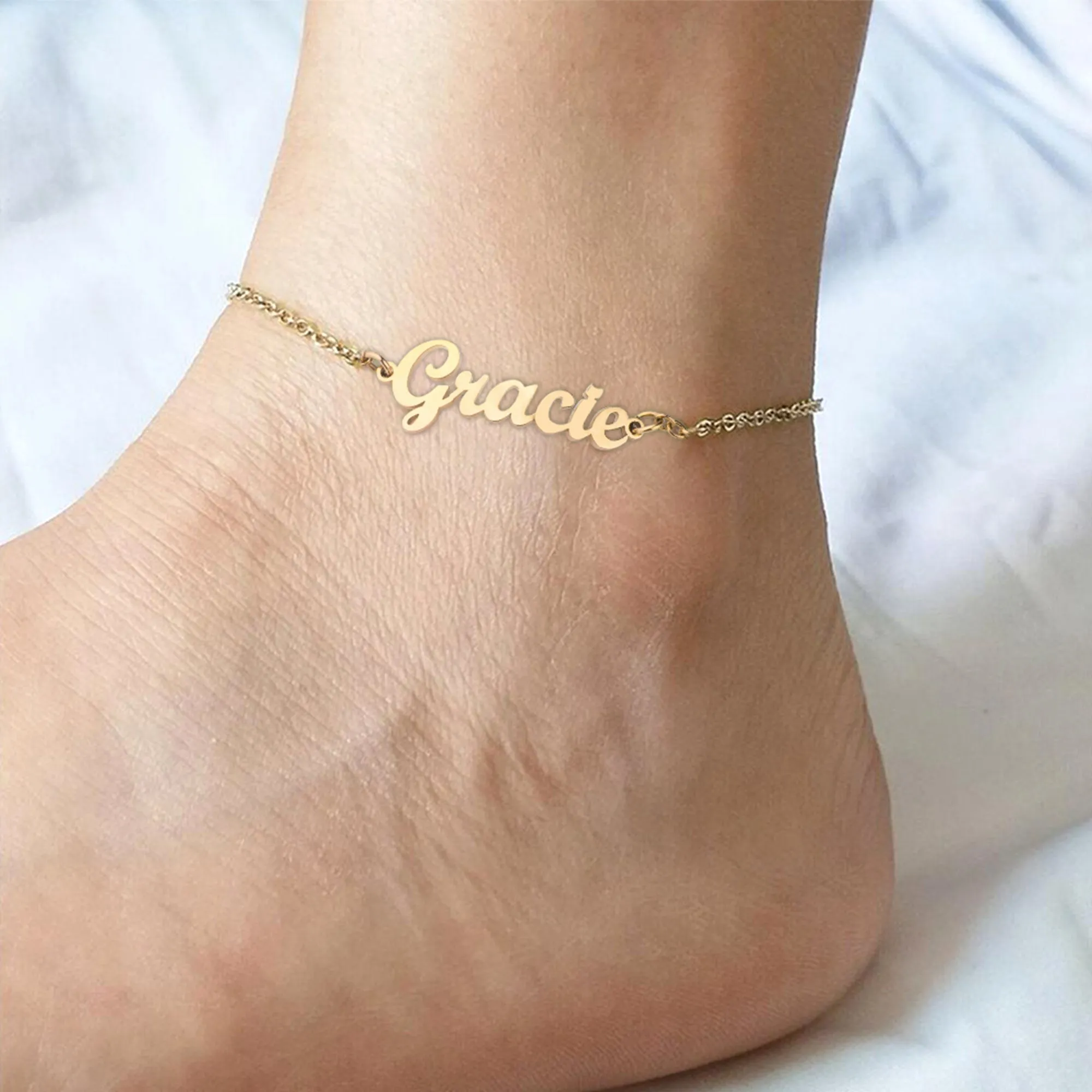 Custom Name Anklet