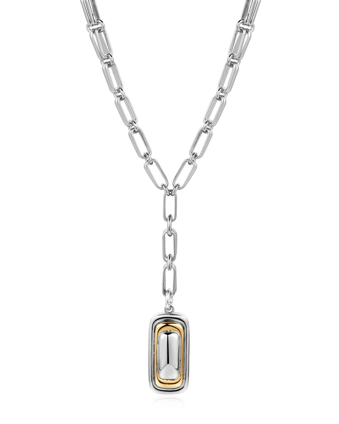 Dalia Two-Tone Pendant Necklace