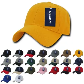 Decky 206 - 6 Panel Low Profile Structured Cap, Baseball Hat - CASE Pricing