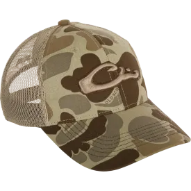 Drake 6-Panel Camo Mesh-Back Cap