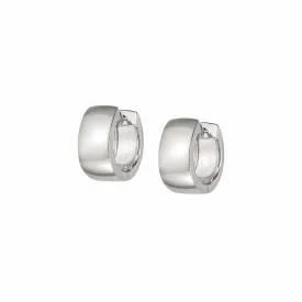 Estée Lalonde Mini Bold Huggie Earrings Sterling Silver