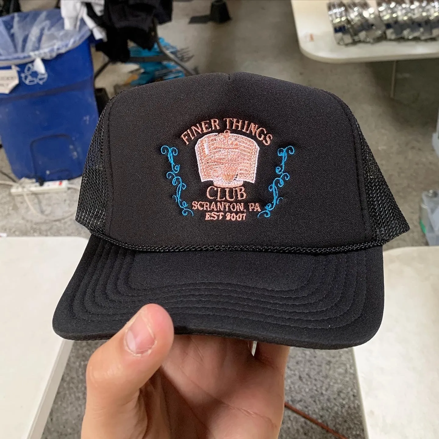 Finer Things Club - Premium Trucker Hat Black