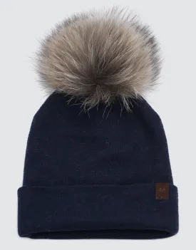 Fur Top Beanie Hat