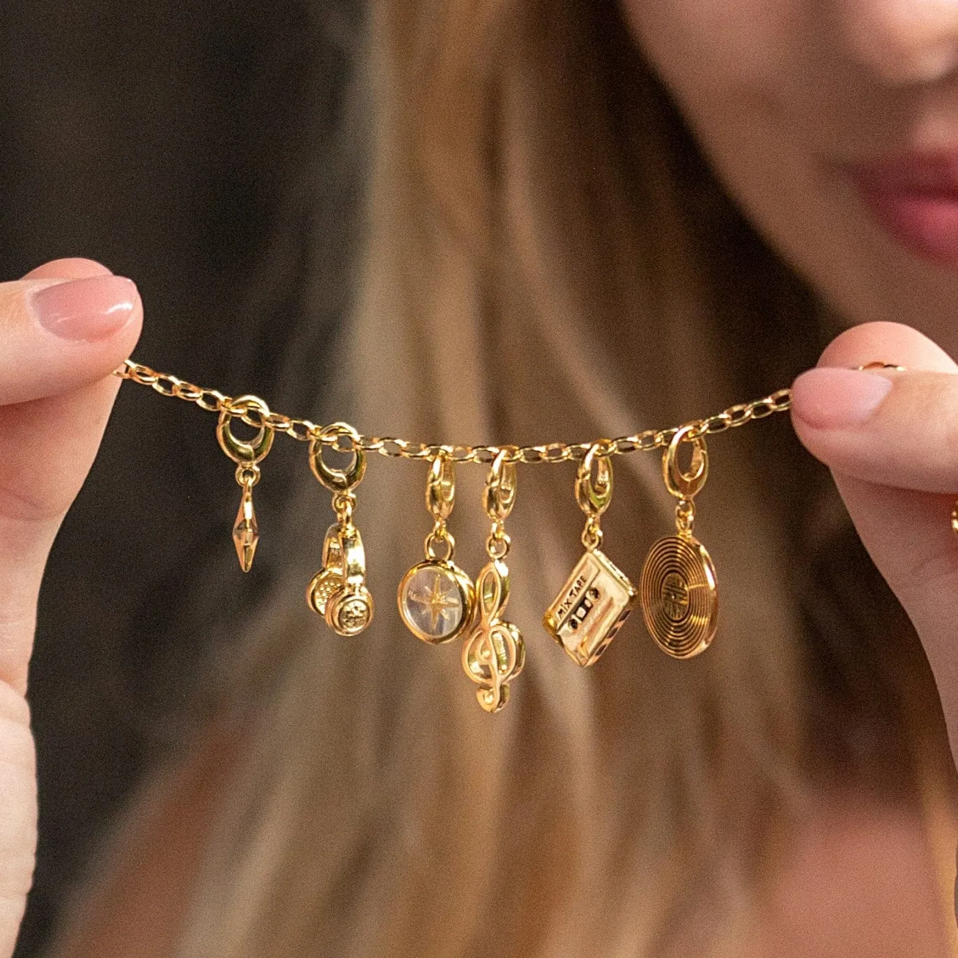 Gold Plated Charm Bracelet