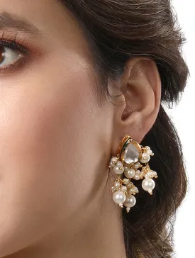 Gold Plated Kundan Earrings