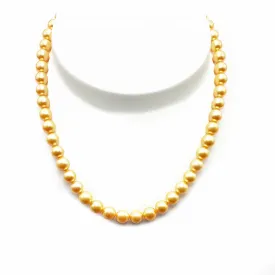 Golden Akoya Pearls Necklace