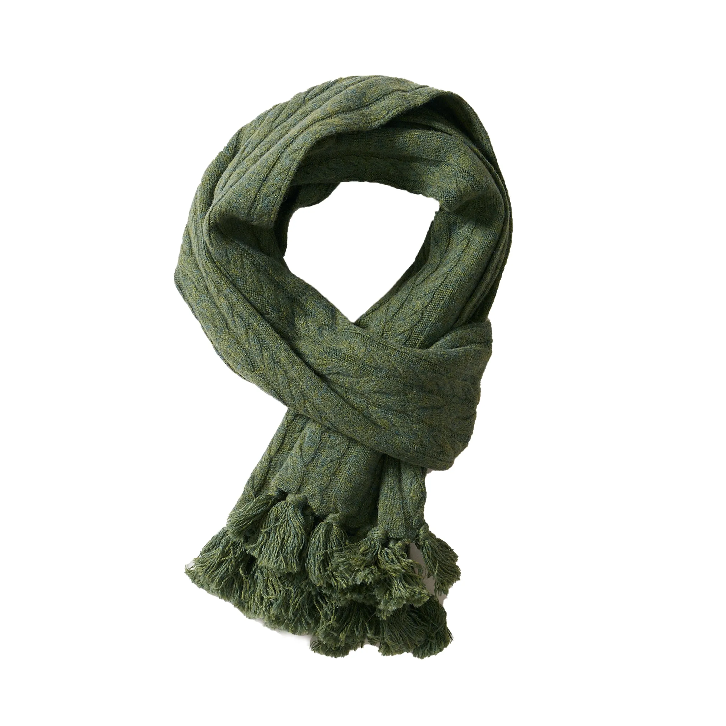 Grantham Cable Scarf - Clover