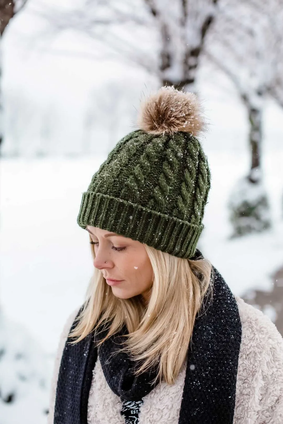 Green - Cozy Lined Hat