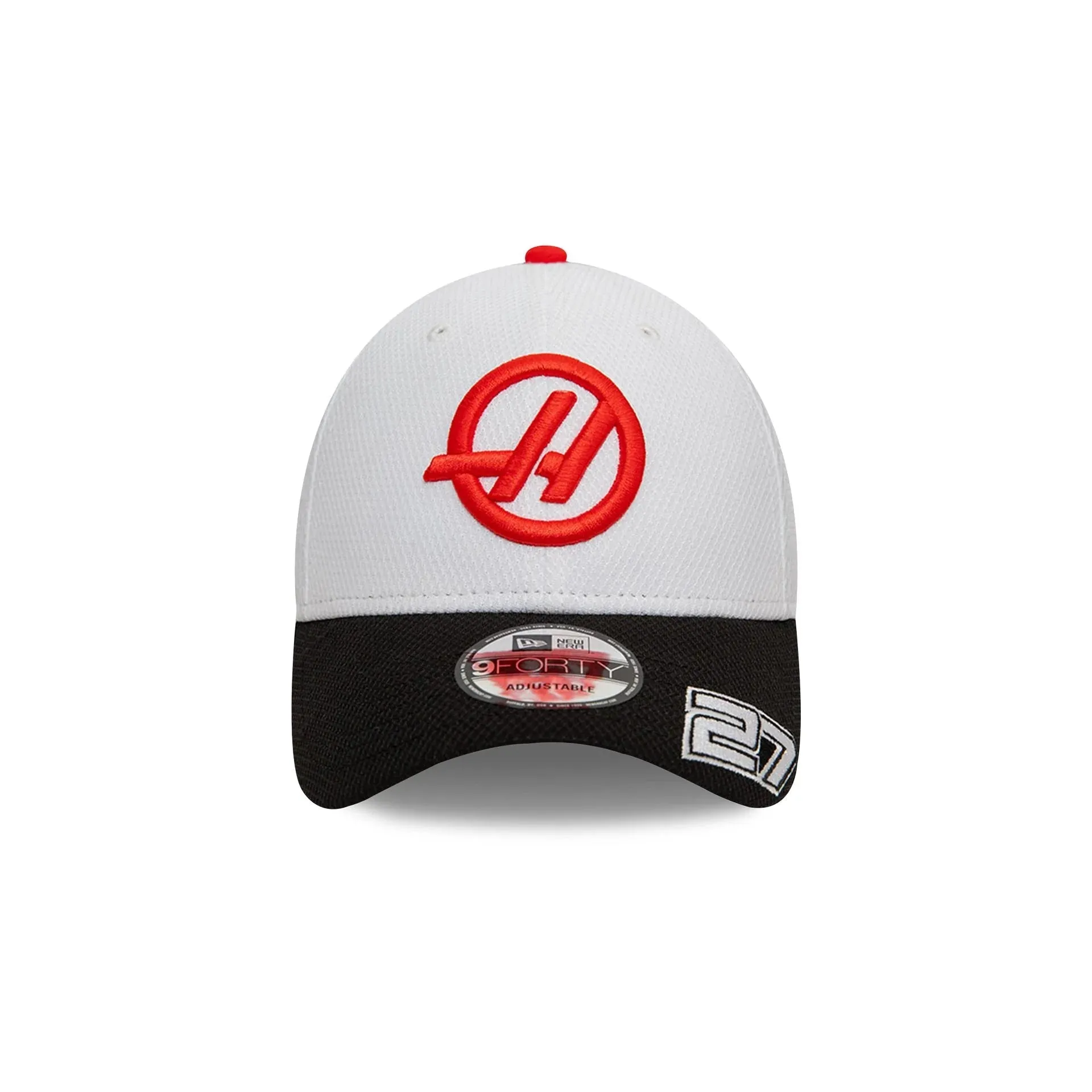 Haas Racing F1 New Era 9Forty 2024 Nico Hulkenburg Team Baseball Hat - White