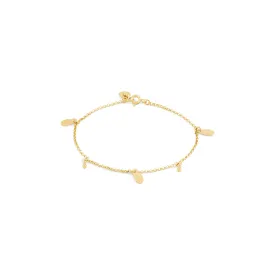 Hatti Beaded Anklet - Gold