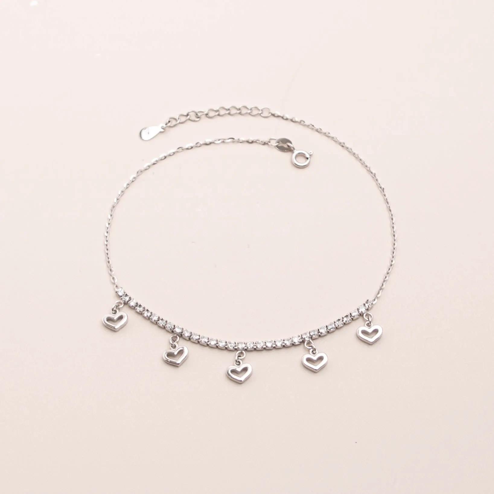 Hearts & Diamonds Anklet