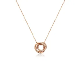 Interlocking  Cubic Zirconia Necklace