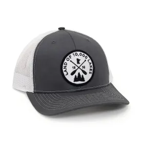 Land Of 10K Lakes Grey/White Snapback Hat