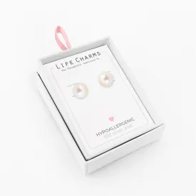 Life Charms Pearl stud earrings