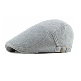 Light Grey British Simple Beret 浅灰色英倫簡約貝雷帽 KCHT2194