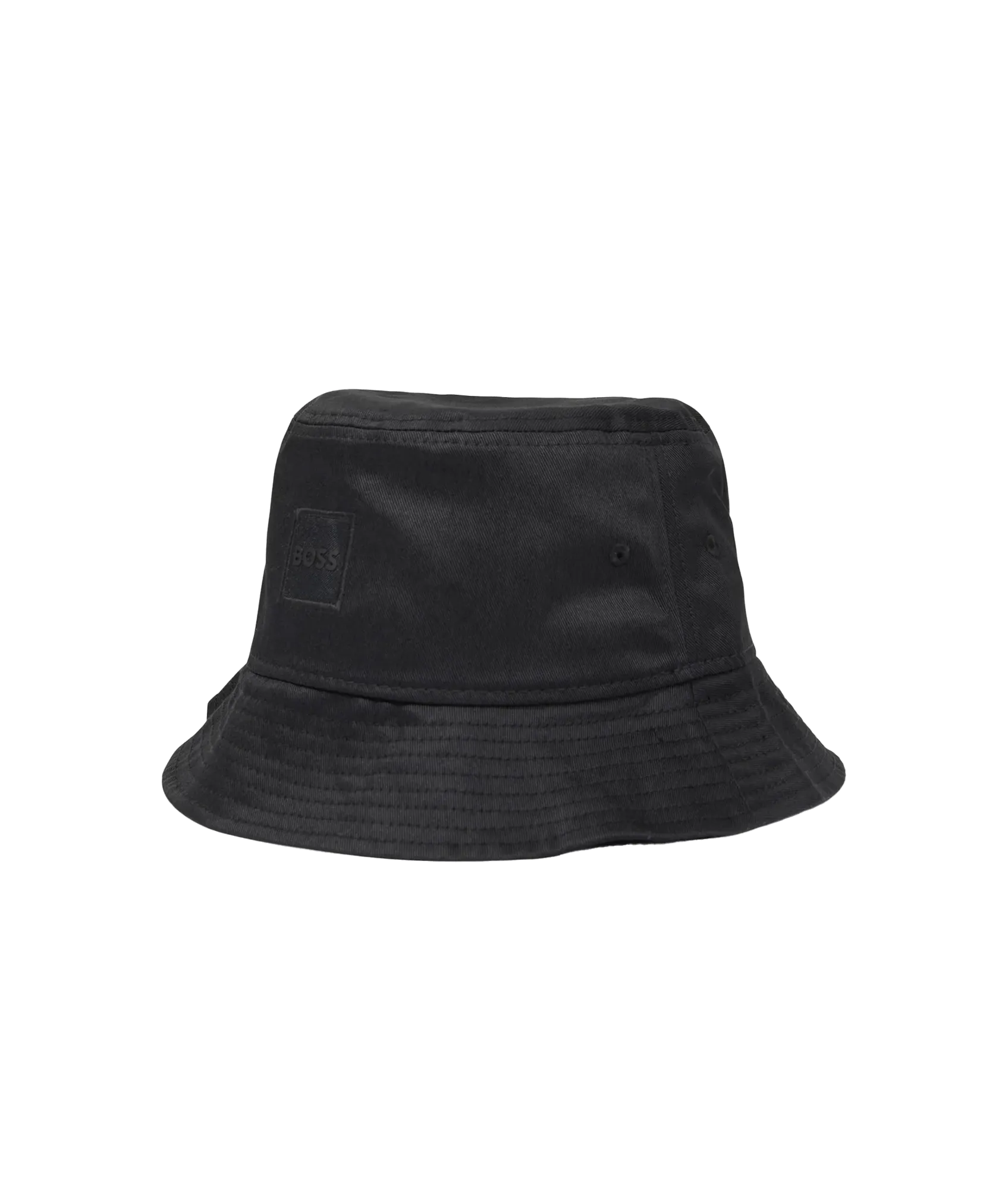 Logo-appliqué Cotton Bucket Hat - Black