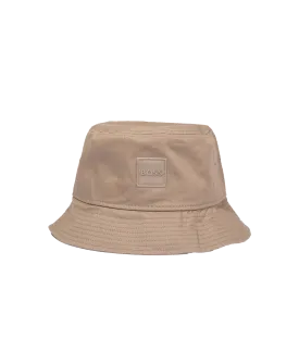 Logo-appliqué Cotton Bucket Hat - Brown