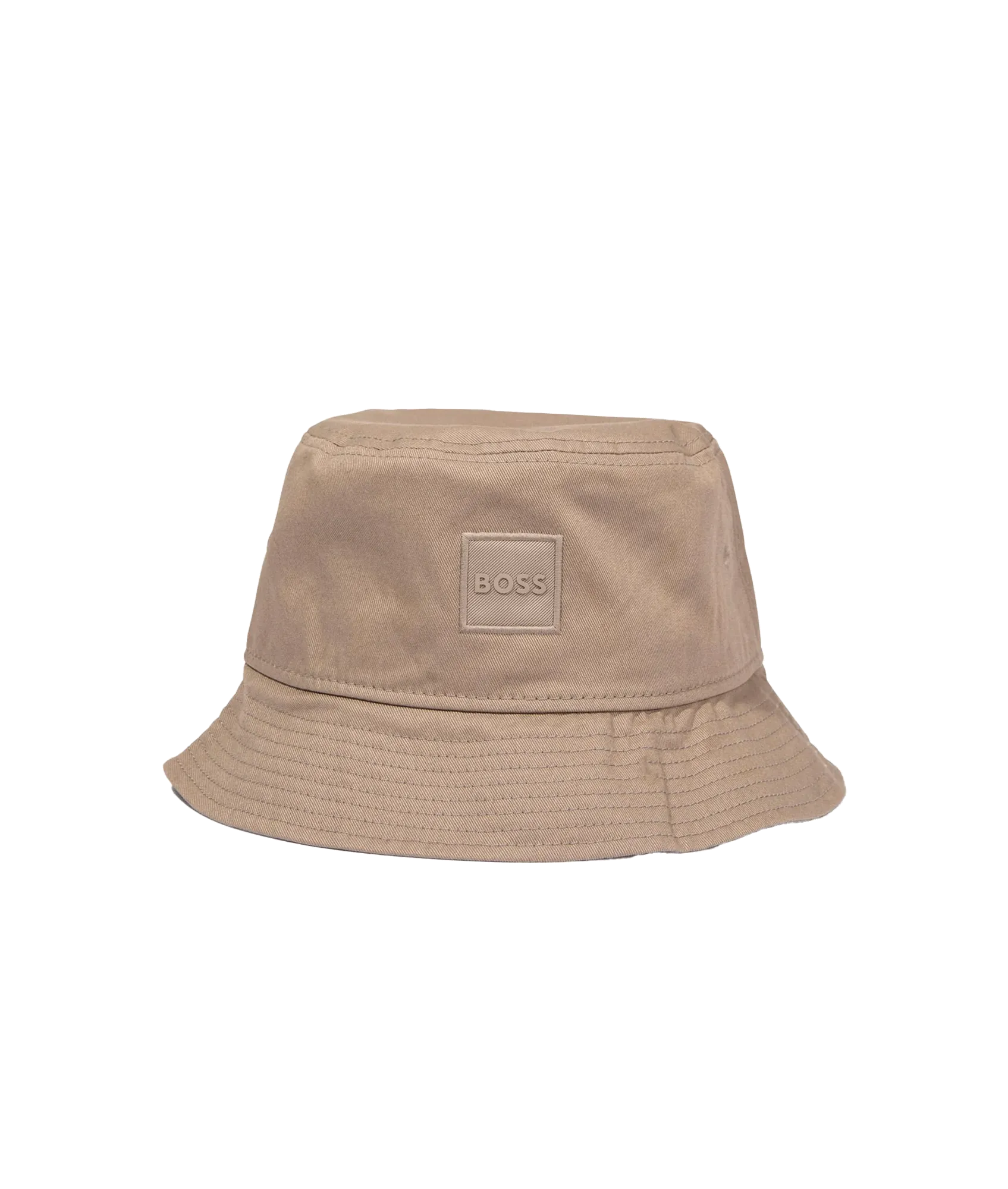 Logo-appliqué Cotton Bucket Hat - Brown