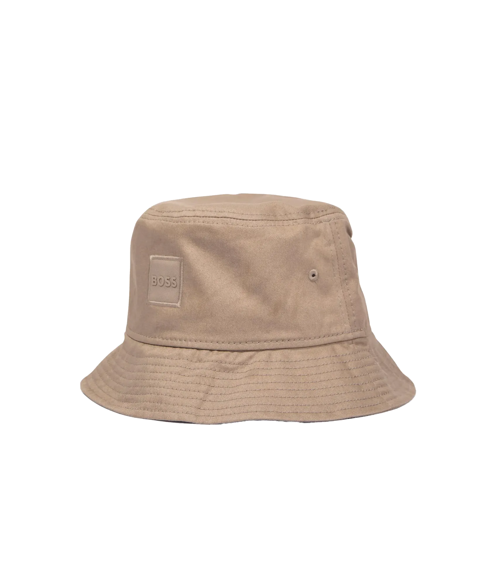 Logo-appliqué Cotton Bucket Hat - Brown