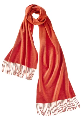 Men's Cashmere Scarf - Persimmon