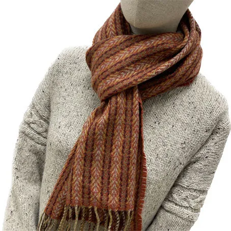 Merino lambswool woven scarf 6