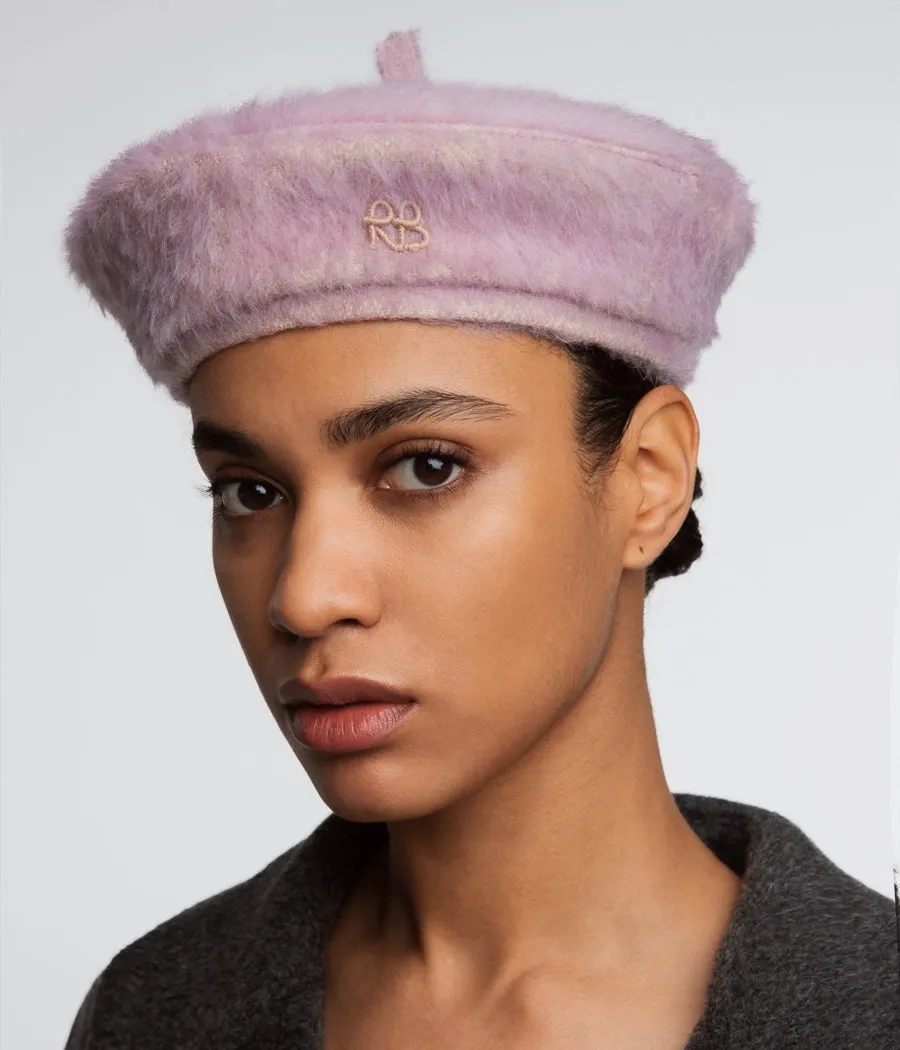 Monogram-Embellished Beret