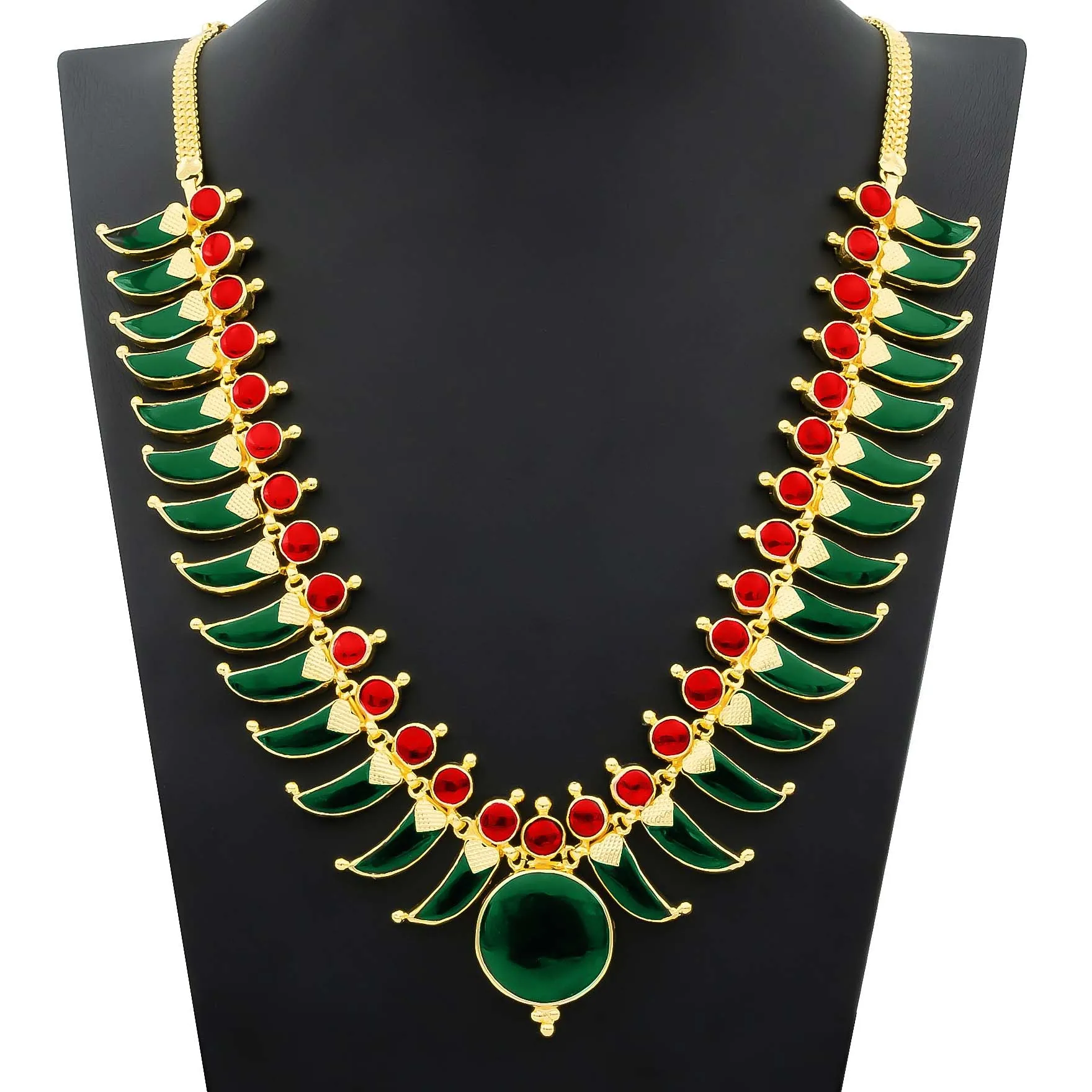 Palakka Stone Necklace with Stud