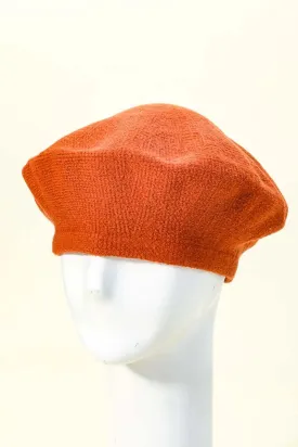 Pumpkin Solid Color  Beret