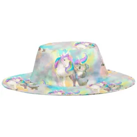 Rainbow Unicorn and Koala Beach Hat